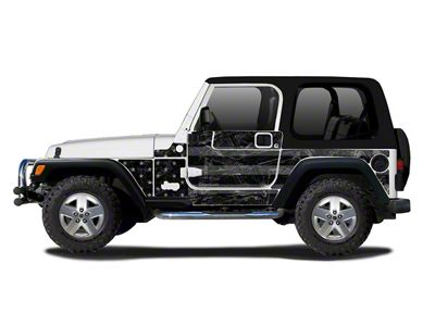 MEK Magnet Removable Body Armor; Black Flag (97-06 Jeep Wrangler TJ, Excluding Unlimited)