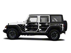 Mek Magnet Magnetic Body Armor; Black Flag (07-18 Jeep Wrangler JK 4-Door)