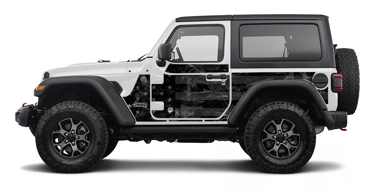 Mek Jeep Wrangler Body Armor; Black Flag 5207 (1824