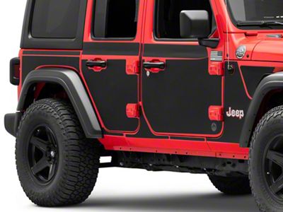 MEK Magnet Removable Body Armor; Matte Black (18-25 Jeep Wrangler JL 4-Door)