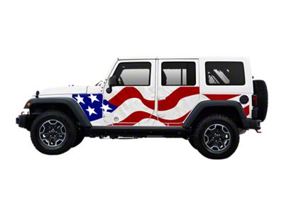 MEK Magnet Removable Body Armor; MEK Merica (07-18 Jeep Wrangler JK 4-Door)