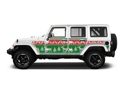 MEK Magnet Removable Body Armor; Ugly Sweater Holiday Edition (07-18 Jeep Wrangler JK 4-Door)