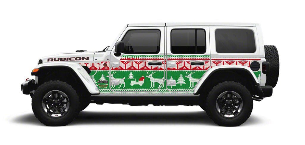 MEK Magnet Jeep Wrangler Removable Body Armor Ugly Sweater Holiday Edition 5425 18 24 Jeep Wrangler JL 4 Door Free Shipping