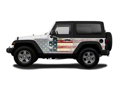 MEK Magnet Removable Half Door Body Armor; The Patriot (07-18 Jeep Wrangler JK 2-Door)