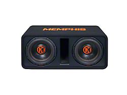 Memphis Audio MOJO Dual 12-Inch Loaded Subwoofer Enclosure (Universal; Some Adaptation May Be Required)