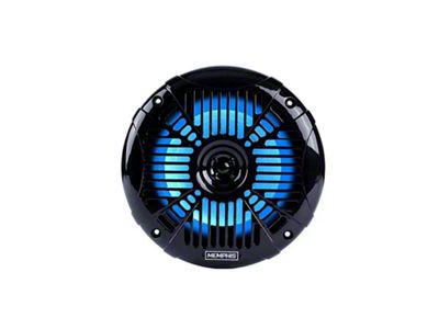 Memphis Audio MXA 6.50-Inch Marine Grade Speaker with Blue LED; Black Grille (Universal; Some Adaptation May Be Required)