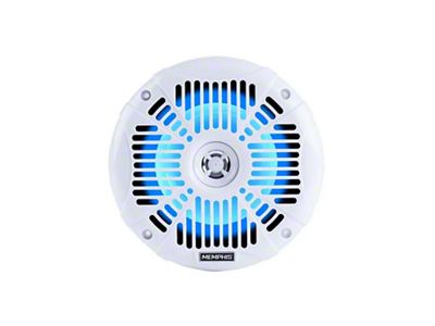 Memphis Audio MXA 6.50-Inch Marine Grade Speaker with Blue LED; White Grille (Universal; Some Adaptation May Be Required)