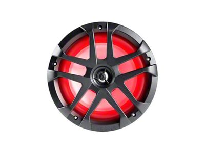 Memphis Audio MXA 8-Inch Marine Grade 2-Way Speaker with RBG LED; Black and White Grilles (Universal; Some Adaptation May Be Required)