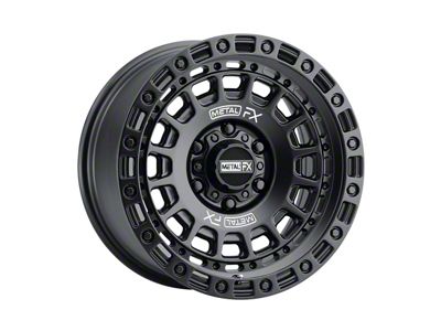 Metal FX Offroad Hitman Satin Black Wheel; 17x8.5; 0mm Offset (07-18 Jeep Wrangler JK)