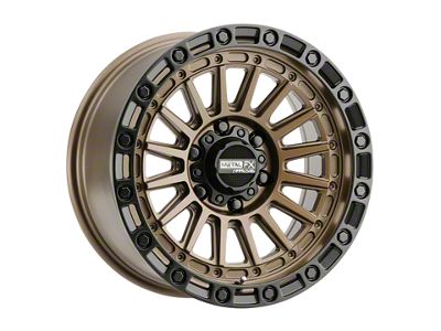 Metal FX Offroad Rogue Bronze with Satin Black 6-Lug Wheel; 17x8.5; 0mm Offset (16-23 Tacoma)