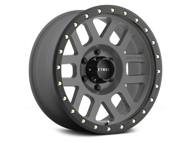 Method Race Wheels Bronco MR309 Grid Titanium with Matte Black Lip 6 ...