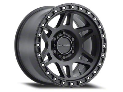 Method Race Wheels MR312 Matte Black with Gloss Black Lip 6-Lug Wheel; 17x8.5; 0mm Offset (22-25 Bronco Raptor)