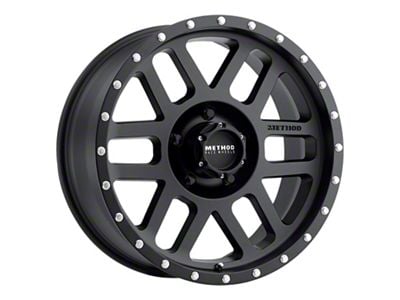 Method Race Wheels MR306 Mesh Matte Black Wheel; 18x9; -12mm Offset (20-25 Jeep Gladiator JT)