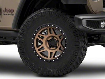 Method Race Wheels MR312 Bronze Wheel; 17x9; -12mm Offset (20-25 Jeep Gladiator JT)