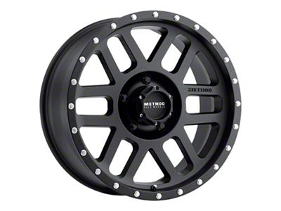 Method Race Wheels MR306 Mesh Matte Black Wheel; 18x9; -12mm Offset (07-18 Jeep Wrangler JK)