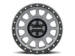 Method Race Wheels MR305 NV Titanium with Matte Black Lip 6-Lug Wheel; 18x9; 18mm Offset (04-15 Titan)