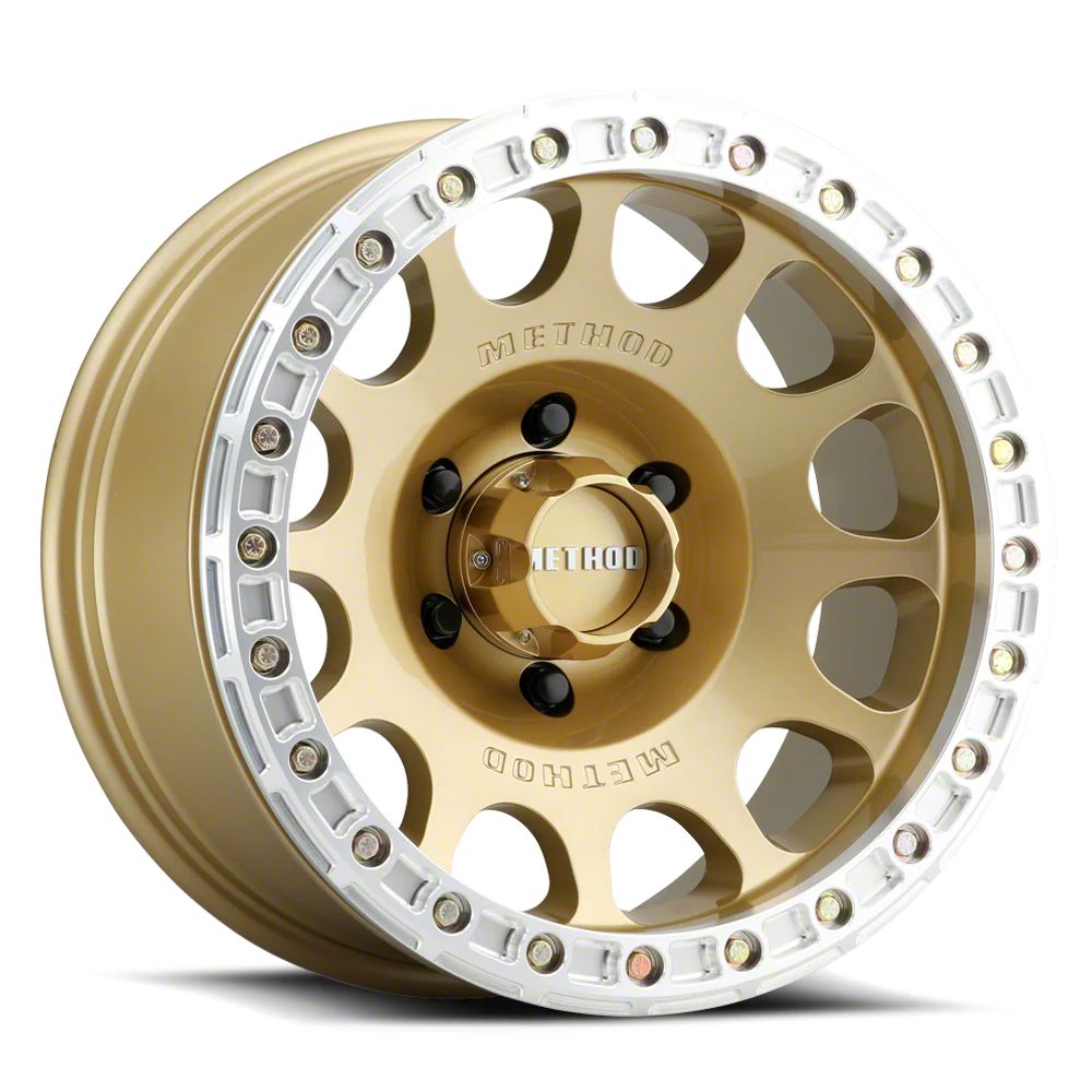 Method Race Wheels Tacoma MR105 V3 Gold 6-Lug Wheel; 17x9; -38mm Offset ...
