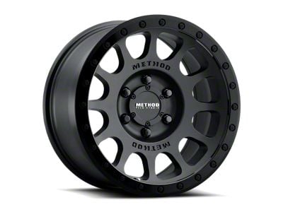 Method Race Wheels MR305 NV Matte Black with Gloss Black Lip 6-Lug Wheel; 18x9; -12mm Offset (05-15 Tacoma)