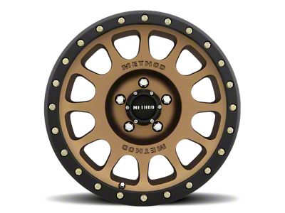 Method Race Wheels MR305 NV Bronze with Matte Black Lip 5-Lug Wheel; 17x8.5; 25mm Offset (07-13 Tundra)