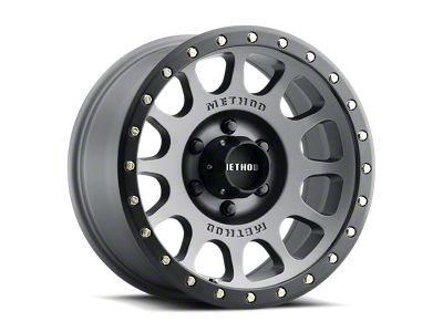 Method Race Wheels MR305 NV Titanium with Matte Black Lip 5-Lug Wheel; 17x8.5; 0mm Offset (07-13 Tundra)