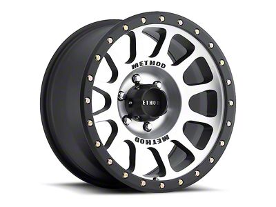 Method Race Wheels MR305 NV Machined with Matte Black Lip 6-Lug Wheel; 18x9; 0mm Offset (10-24 4Runner)