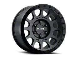 Method Race Wheels MR305 NV Matte Black with Gloss Black Lip 6-Lug Wheel; 18x9; -12mm Offset (16-23 Tacoma)