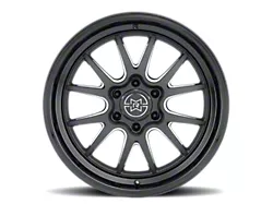 Method Race Wheels MR802 Double Black Milled 6-Lug Wheel; 20x9; 0mm Offset (17-24 Titan)