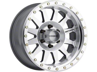 Method Race Wheels MR304 Double Standard Machined 6-Lug Wheel; 17x8.5; 0mm Offset (24-25 Tacoma)