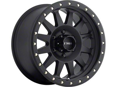 Method Race Wheels MR304 Double Standard Matte Black 6-Lug Wheel; 17x8.5; 0mm Offset (24-25 Tacoma)