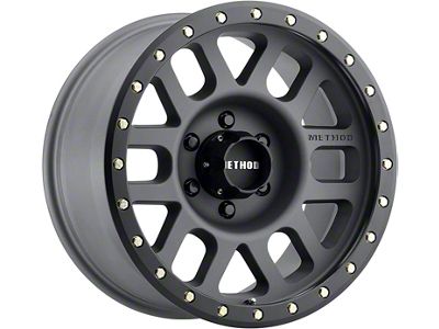 Method Race Wheels MR309 Grid Titanium 6-Lug Wheel; 17x8.5; 0mm Offset (24-25 Tacoma)