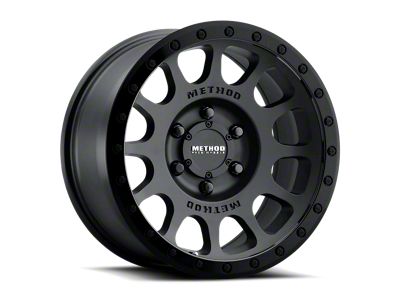 Method Race Wheels MR305 NV Matte Black with Gloss Black Lip 6-Lug Wheel; 16x8; 0mm Offset (03-09 4Runner)