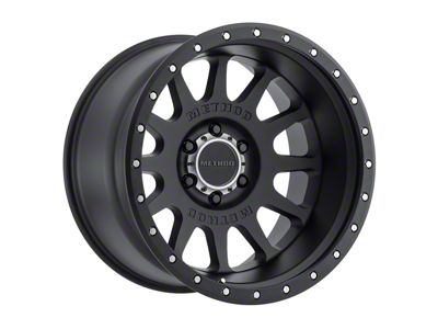 Method Race Wheels MR605 NV Matte Black 6-Lug Wheel; 20x9; -12mm Offset (10-24 4Runner)