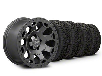 17x9 Black Rhino Warlord & 35in Mickey Thompson All-Terrain Baja Boss A/T Tire Package (20-25 Jeep Gladiator JT)