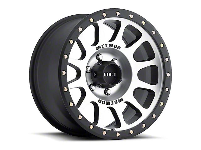 Method Race Wheels Bronco MR305 NV Machined with Matte Black Lip 6-Lug ...
