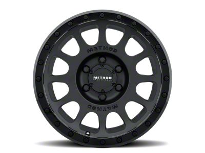 Method Race Wheels MR305 NV Matte Black with Gloss Black Lip 6-Lug Wheel; 18x9; 18mm Offset (22-25 Bronco Raptor)