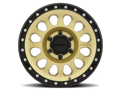 Method Race Wheels MR315 Gold with Black Lip 6-Lug Wheel; 17x8.5; 0mm Offset (22-25 Bronco Raptor)