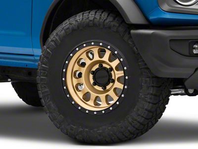 Method Race Wheels MR315 Gold 6-Lug Wheel; 17x8.5; 0mm Offset (21-25 Bronco, Excluding Raptor)