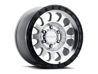 Method Race Wheels MR315 Machined with Gloss Black Lip 6-Lug Wheel; 18x9; 18mm Offset (22-26 Bronco Raptor)