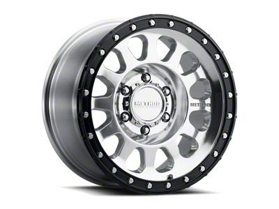 Method Race Wheels MR315 Polished with Gloss Black Lip 6-Lug Wheel; 17x8.5; 0mm Offset (22-26 Bronco Raptor)