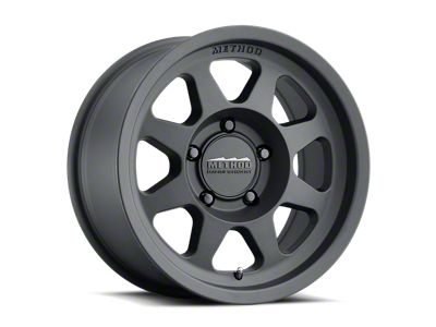 Method Race Wheels MR701 Bead Grip Matte Black Wheel; 17x7.5; 30mm Offset (14-23 Jeep Cherokee KL)