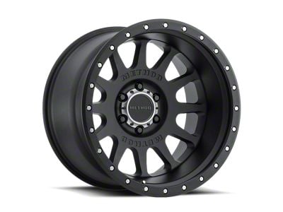Method Race Wheels MR605 NV Matte Black Wheel; 20x10; -24mm Offset (20-25 Jeep Gladiator JT)