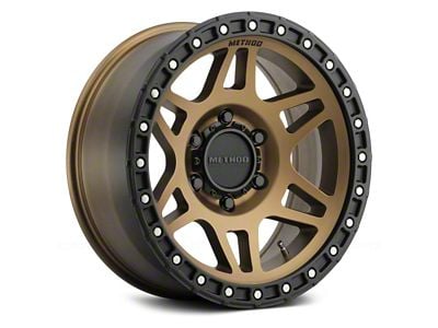 Method Race Wheels MR312 Bronze with Matte Black Lip Wheel; 17x8.5; 0mm Offset (07-18 Jeep Wrangler JK)
