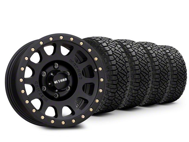 Tacoma 16x8 Method Race Wheels MR305 & 32in NITTO All-Terrain Ridge ...