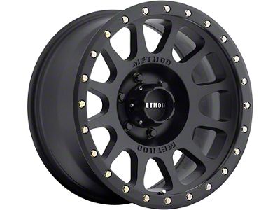 Method Race Wheels MR305 NV Matte Black 6-Lug Wheel; 18x9; -12mm Offset (17-24 Titan)