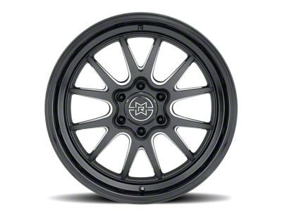 Method Race Wheels MR802 Double Black Milled 6-Lug Wheel; 22x10; 10mm Offset (04-15 Titan)