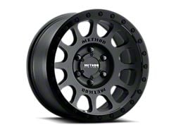 Method Race Wheels MR305 NV Matte Black with Gloss Black Lip 6-Lug Wheel; 18x9; -12mm Offset (16-24 Titan XD)