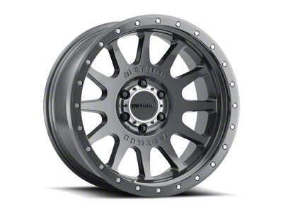 Method Race Wheels MR605 NV Gloss Titanium 6-Lug Wheel; 20x10; -24mm Offset (16-24 Titan XD)