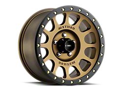 Method Race Wheels MR305 NV Bronze with Matte Black Lip 5-Lug Wheel; 18x9; 25mm Offset (14-21 Tundra)