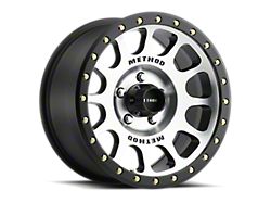 Method Race Wheels MR305 NV Machined with Matte Black Lip 5-Lug Wheel; 18x9; 25mm Offset (14-21 Tundra)