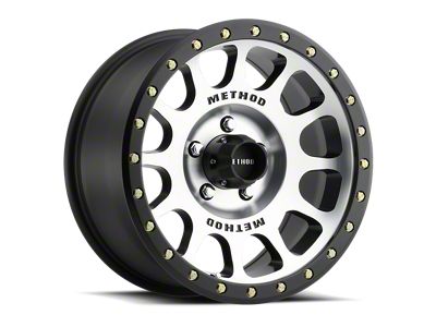 Method Race Wheels MR305 NV Machined with Matte Black Lip 5-Lug Wheel; 18x9; 25mm Offset (14-21 Tundra)